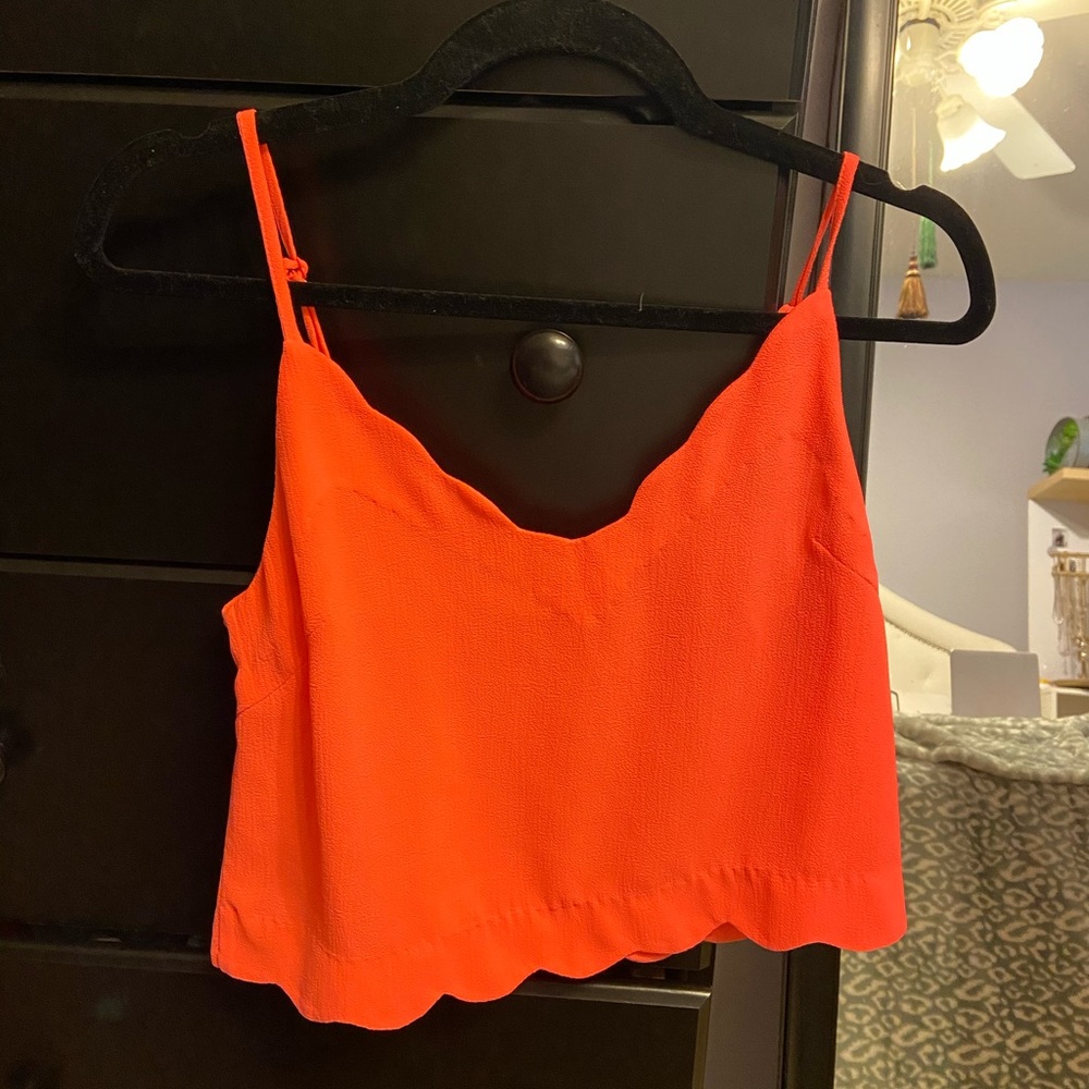 Bright pink neon tank